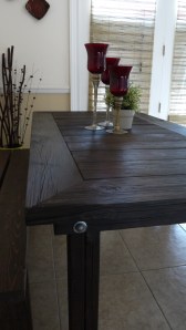 recycled screws to hold the legs